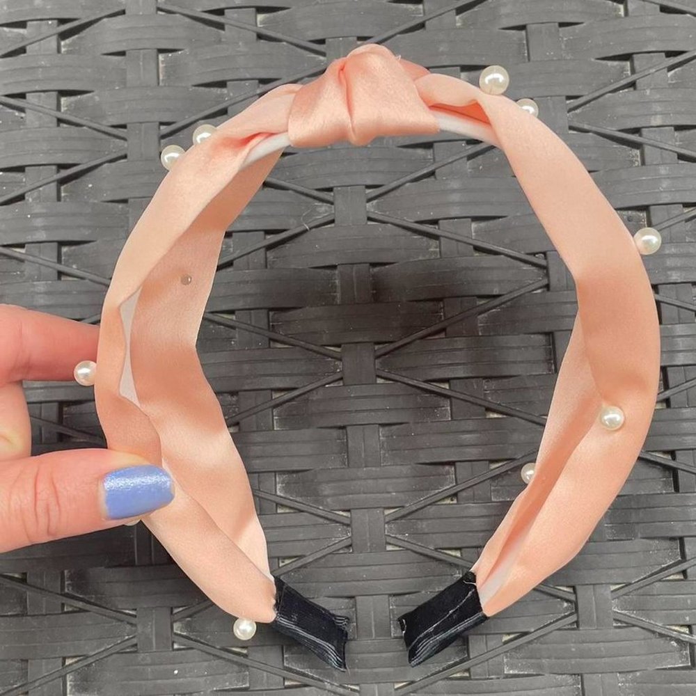 Light Pink Pearl Headband